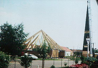 Die Andreaskirche im Rohbau